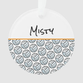 Volleyball-Spieler NAME Sport-Net-Team Keepake Ornament