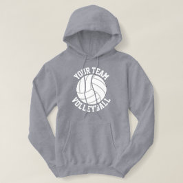 Volleyball-Spieler oder Coach für Teamname Sport Hoodie