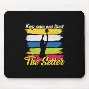 Volleyball-Spieler   Ruhe und Vertrauen Behalten Mousepad