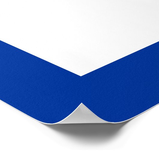 Volleyball-Spieler schwarz, weiß, blau Ikone benut Poster (Ecke)