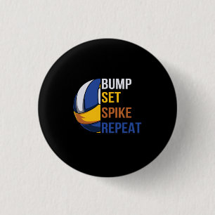 Volleyball-Spieler   Set Spike Wiederholung Button