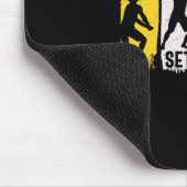 Volleyball-Spieler | Set Spike Wiederholung Mousepad (Ecke)
