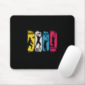 Volleyball-Spieler | Set Spike Wiederholung Mousepad (Mit Mouse)