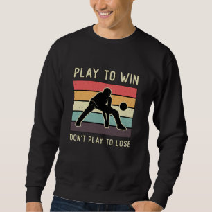 Volleyball Spieler spielen, um zu gewinnen, spiele Sweatshirt