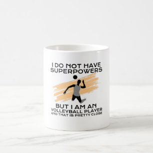 Volleyball-Spieler-Superkräfte Kaffeetasse