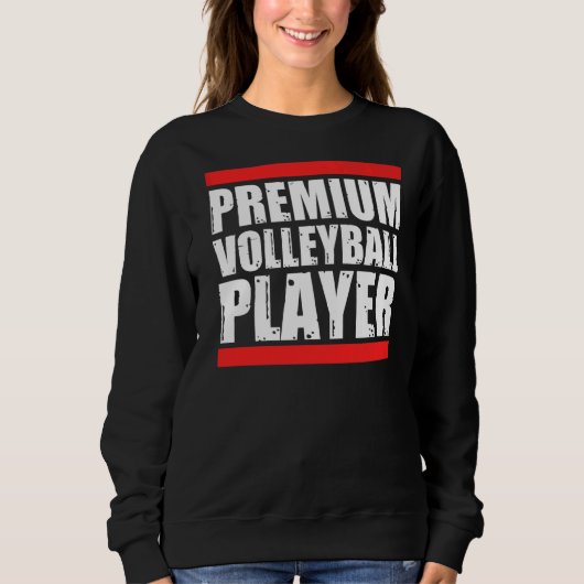 Volleyball-Spieler Sweatshirt (Vorderseite)