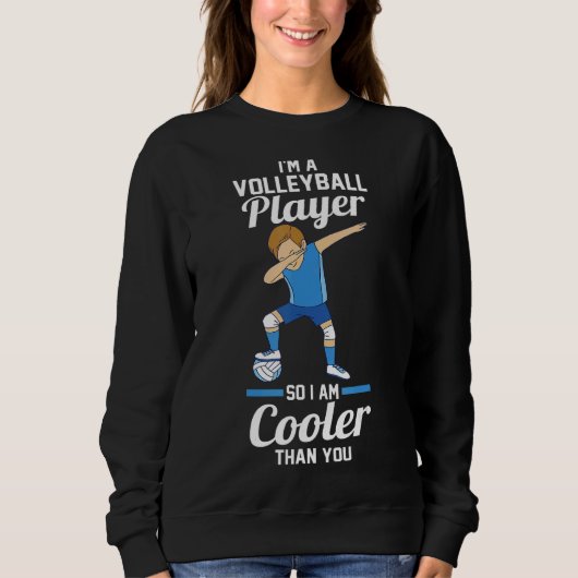 Volleyball-Spieler Sweatshirt (Vorderseite)