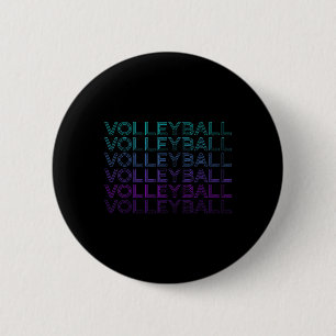 Volleyball Spieler Team Trainer Retro Button