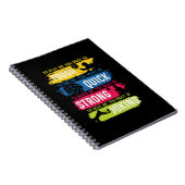 Volleyball-Spieler | Tough Quick Strong Notizblock (Rechte Seite)