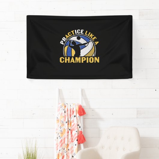 Volleyball-Spieler | Üben wie ein Champion Banner (Insitu)