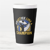 Volleyball-Spieler | Üben wie ein Champion Milchtasse (Vorderseite)