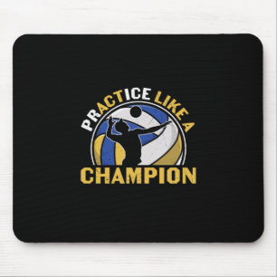 Volleyball-Spieler   Üben wie ein Champion Mousepad
