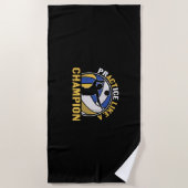 Volleyball-Spieler | Üben wie ein Champion Strandtuch (Vorderseite)