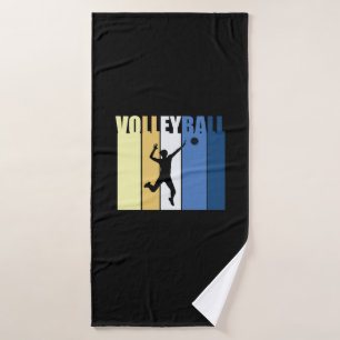 Volleyball-Spieler   Vintage Volleyballmädchen Badehandtuch