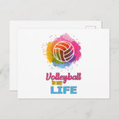 Volleyball Spieler Volleyball Beach Team Geschenki Postkarte (Vorne/Hinten)