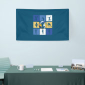 Volleyball-Spieler | Volleyball Circle Banner (Messeveranstaltung)