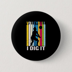 Volleyball-Spieler Volleyball I Dive It Button