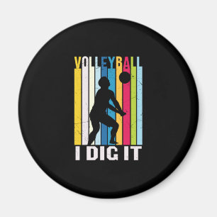 Volleyball-Spieler Volleyball I Dive It Magnet