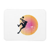 Volleyball-Spieler Volleyball Magnet (Horizontal)