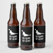 Volleyball-Spieler | Volleyball Mine Bierflaschenetikett (Flaschen)