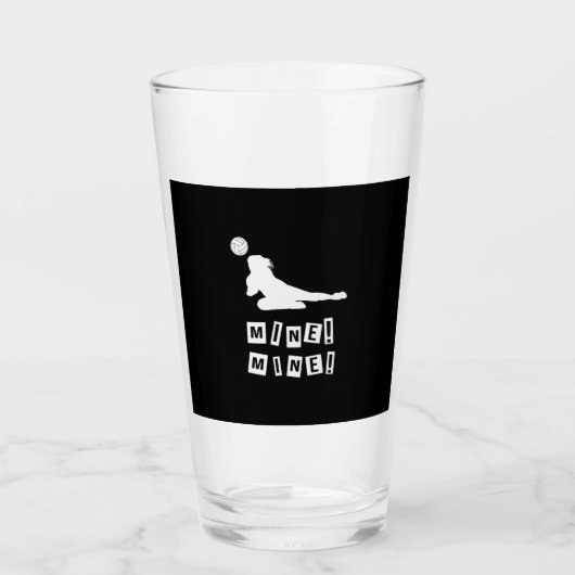 Volleyball-Spieler | Volleyball Mine Glas (Vorderseite)