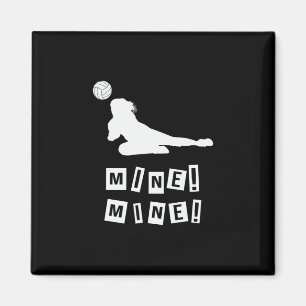 Volleyball-Spieler Volleyball Mine Magnet