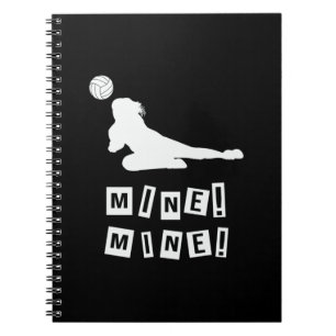 Volleyball-Spieler   Volleyball Mine Notizblock