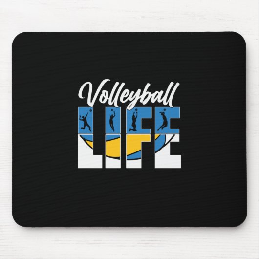 Volleyball-Spieler | Volleyball Mousepad (Vorne)