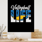 Volleyball-Spieler | Volleyball Poster (Küche)