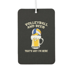 Volleyball-Spieler Volleyball und Bier Autolufterfrischer