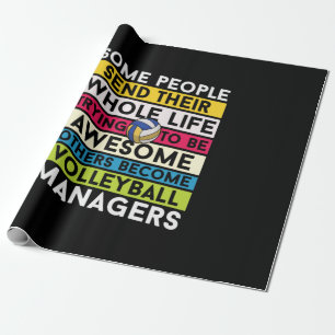Volleyball-Spieler   Volleyballmanager Geschenkpapier