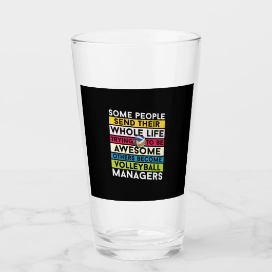 Volleyball-Spieler | Volleyballmanager Glas (Vorderseite)