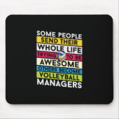 Volleyball-Spieler | Volleyballmanager Mousepad (Vorne)