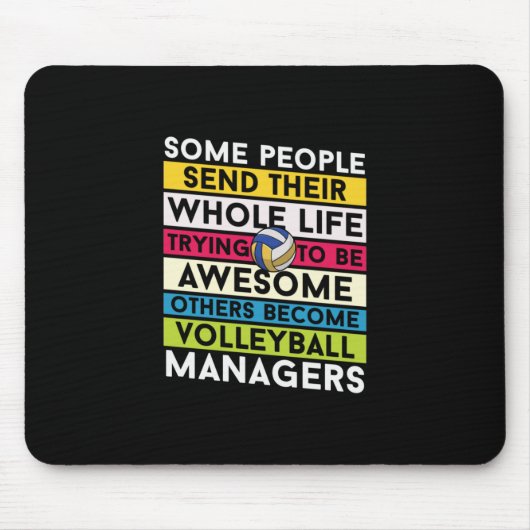 Volleyball-Spieler | Volleyballmanager Mousepad (Vorne)