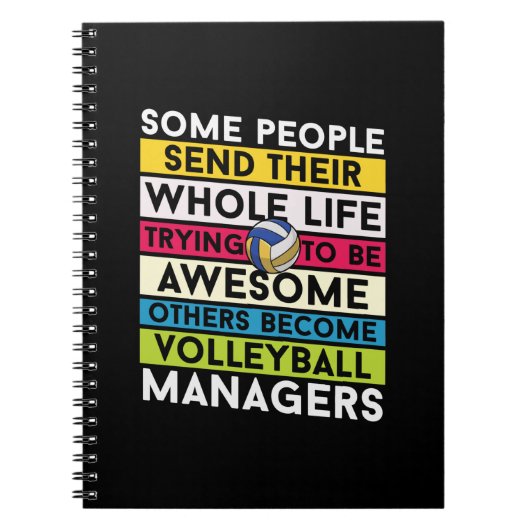 Volleyball-Spieler | Volleyballmanager Notizblock (Vorderseite)
