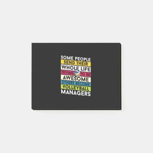 Volleyball-Spieler | Volleyballmanager Post-it Klebezettel (Vorderseite)