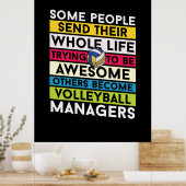 Volleyball-Spieler | Volleyballmanager Poster (Küche)
