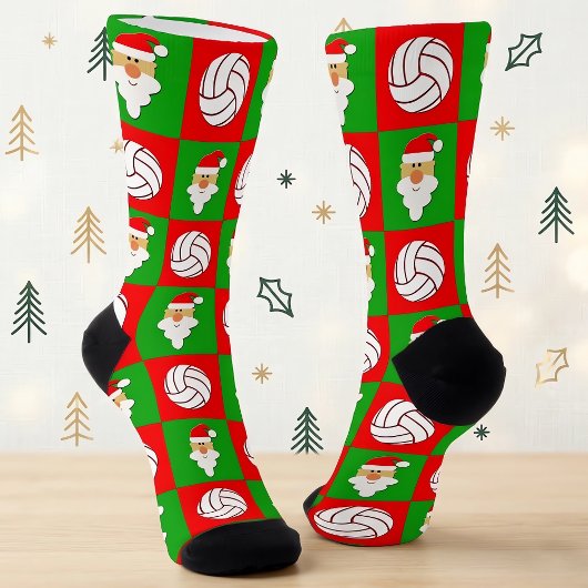 Volleyball Spieler Weihnachtsfeiertag Socken