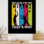 Volleyball-Spieler | Weil ich Trainer bin Poster (Küche)