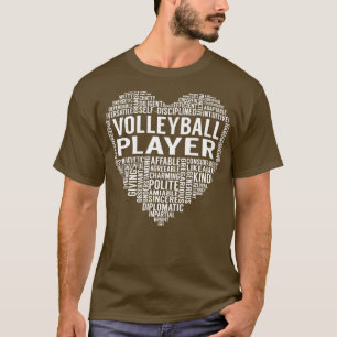 Volleyball-Spielerherz T-Shirt