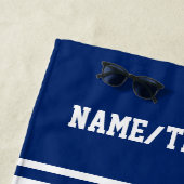 Volleyball-Spielernummer Team Name Ihre Teamfarbe Strandtuch (Beispiel)