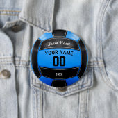 Volleyball Spieler's Name Year Team Black Blue Button (Beispiel)