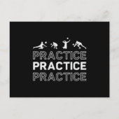 Volleyball-Spielerübungen Praxis Strand Postkarte (Vorderseite)