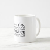 Volleyball-Spielerübungspraxis Geschenke Kaffeetasse (VorderseiteRechts)