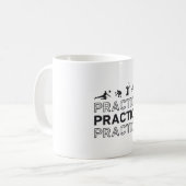 Volleyball-Spielerübungspraxis Geschenke Kaffeetasse (Vorderseite Links)