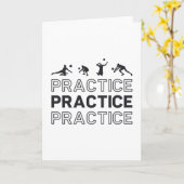 Volleyball-Spielerübungspraxis Geschenke Karte (Gelbe Blume)