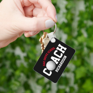 Volleyball Sport Coach - Rot Schlüsselanhänger