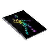 Volleyball Sport Elements Volleyball Spieler Notizblock (Rechte Seite)