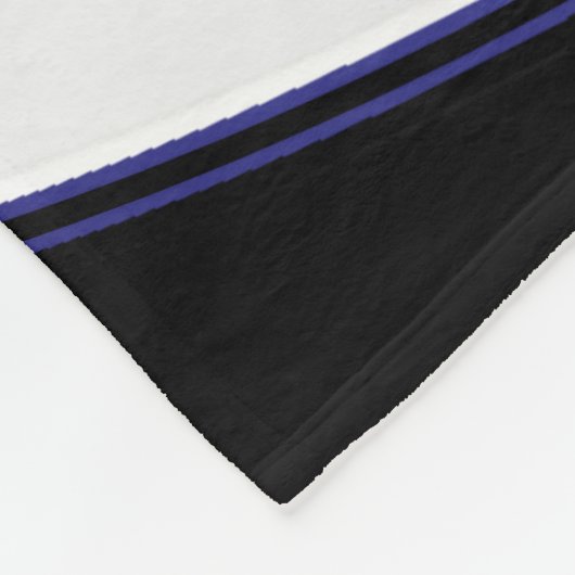 Volleyball 🏐 Sport in Dunkelblau, Weiß und Schwar Fleecedecke (Ecke)