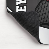 Volleyball 🏐 Sport in dunkelrot, weiß und schwarz Mousepad (Ecke)